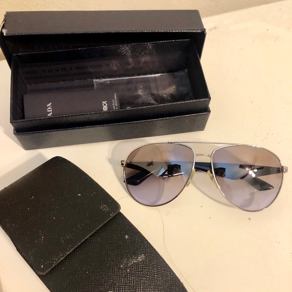 Prada | Accessories | Prada Aviator Sunglasses | Poshmark